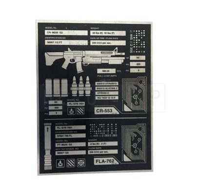 Set of 2 Alien: Covenant Gun Cabinet Weapons Specifications - HeroProp.com