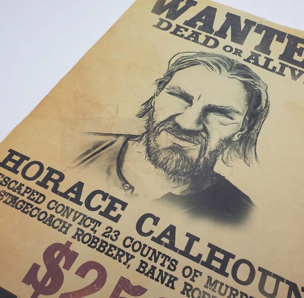 Westworld “The Stray” Horace Calhoun Wanted Poster