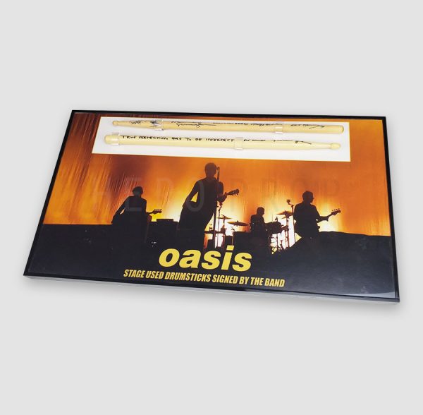 Oasis Signed Stage Used Drumsticks