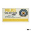 The Dark Knight Movie Prop Police Vehicle Identification Placard