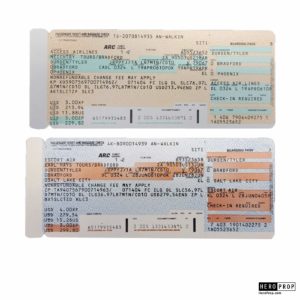 Fight Club - Tyler Durden's (Brad Pitt) Passenger Tickets