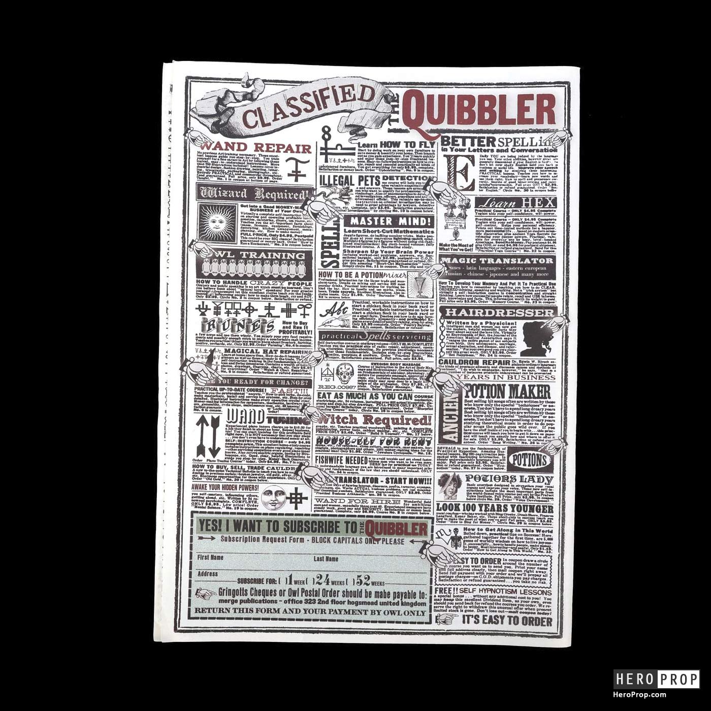 The Quibbler: Produtos Potterianos