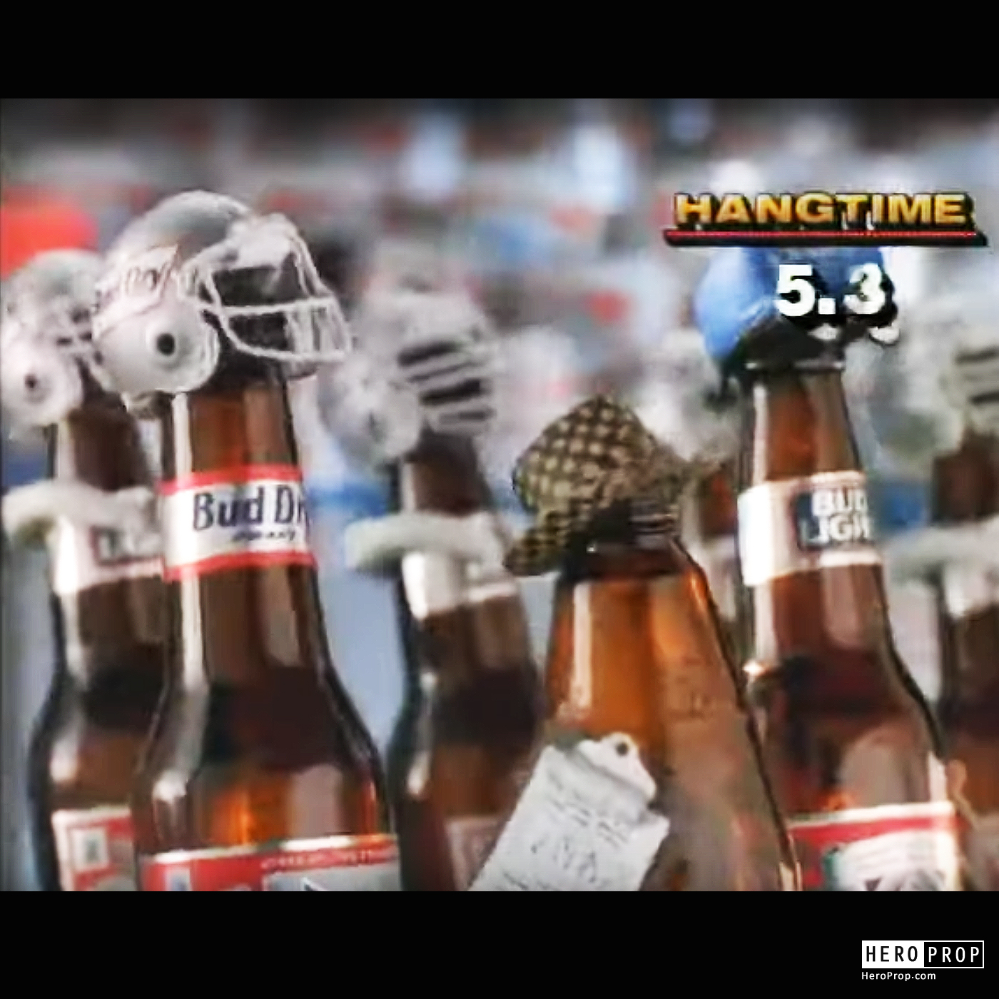 Budweiser and Bud Light Bud Bowl Super Bowl Commercial Helmets