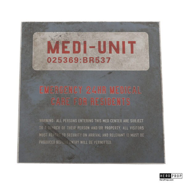 Dredd (2012) - Peach Tree's (Medi-Unit) Sign - Image 2