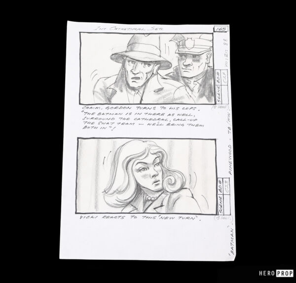 Batman (1989) - Internal Cathedral Scene #C28 Storyboard - Image 2