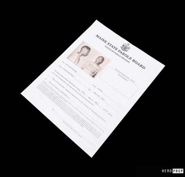The Shawshank Redemption (1994) - Red's (Morgan Freeman) Parole Board Paperwork - Image 2
