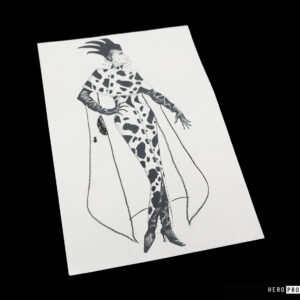 Cruella Costume Concept Illustration Set Movie Prop 3