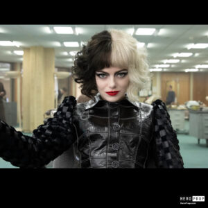 Cruella Costume Concept Illustration Set Movie Prop Screencap